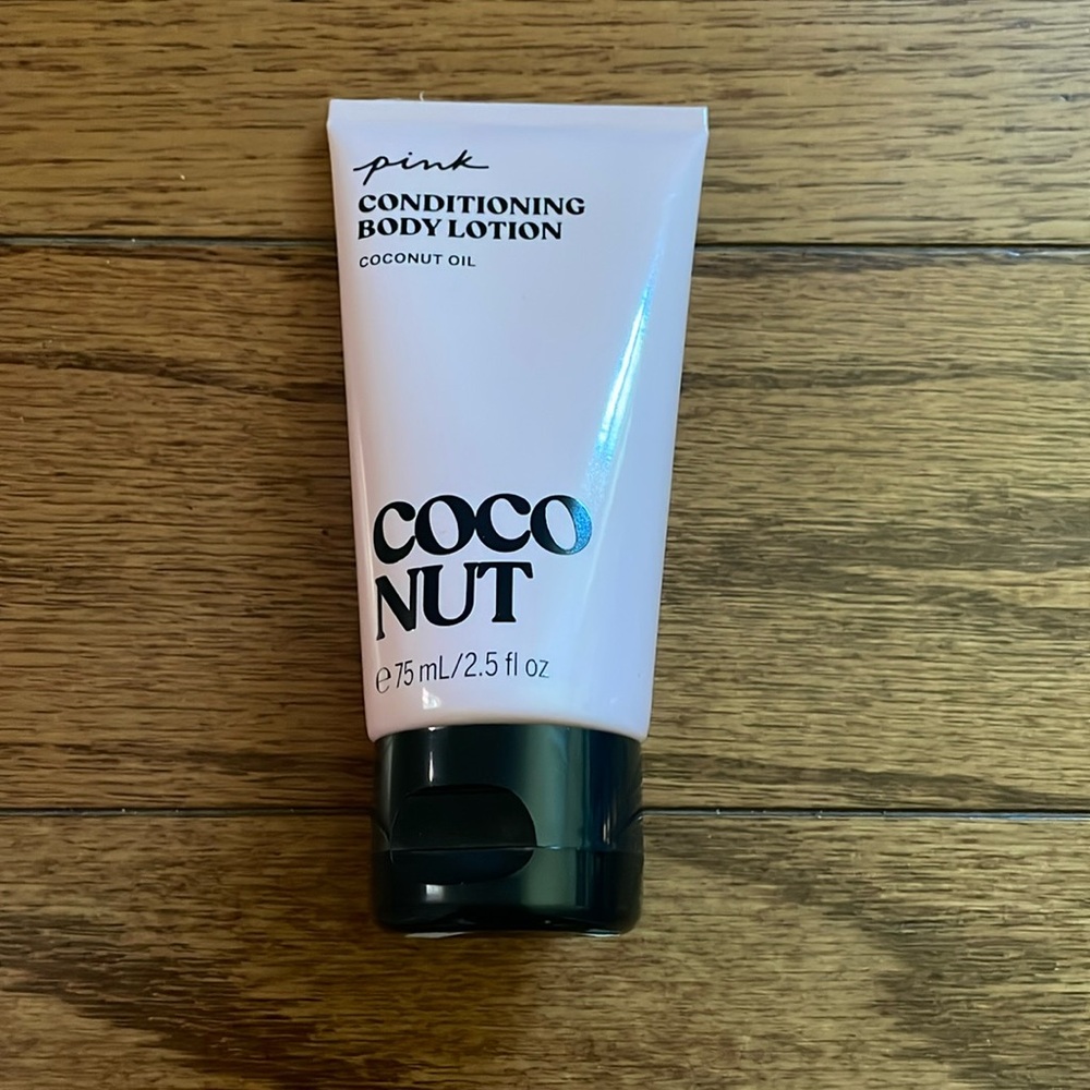FREE with bundle! NWT Pink conditioning body lotion with coconut oil